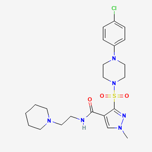 N-cyclopentyl-1-[(3-ethyl-2-oxo-2,3-dihydro-1,3-benzothiazol-6-yl)sulfonyl]piperidine-4-carboxamide