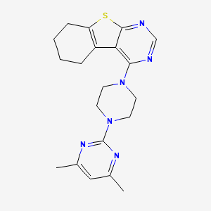 4-[4-(4,6-Dimethylpyrimidin-2-yl)piperazin-1-yl]-5,6,7,8-tetrahydro[1]benzothieno[2,3-d]pyrimidine