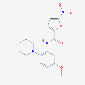 molecular formula C17H19N3O5 B236634 N-[5-methoxy-2-(1-piperidinyl)phenyl]-5-nitro-2-furamide 