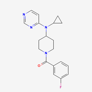 [4-[Cyclopropyl(pyrimidin-4-yl)amino]piperidin-1-yl]-(3-fluorophenyl)methanone