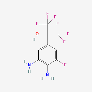 B2366353 2-(3,4-Diamino-5-fluorophenyl)-1,1,1,3,3,3-hexafluoropropan-2-ol CAS No. 2366994-07-0