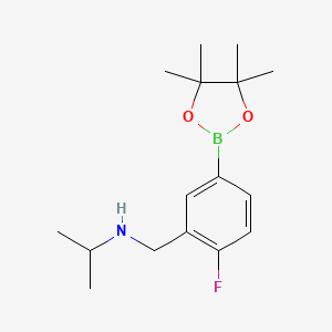 4-Fluoro-3-(N-isopropylaminomethyl)phenylboronic acid pinacol ester
