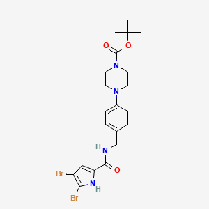 tert-butyl 4-[4-({[(4,5-dibromo-1H-pyrrol-2-yl)carbonyl]amino}methyl)phenyl]tetrahydro-1(2H)-pyrazinecarboxylate