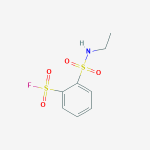 molecular formula C8H10FNO4S2 B2366369 2-(Ethylsulfamoyl)benzenesulfonyl fluoride CAS No. 2137568-56-8