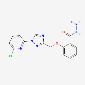 2-{[1-(6-chloro-2-pyridinyl)-1H-1,2,4-triazol-3-yl]methoxy}benzenecarbohydrazide