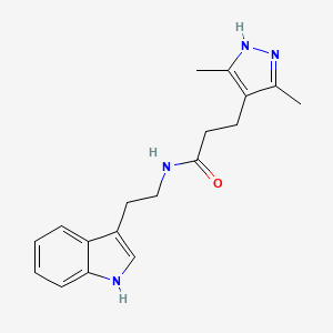 N-(2-(1H-indol-3-yl)ethyl)-3-(3,5-dimethyl-1H-pyrazol-4-yl)propanamide