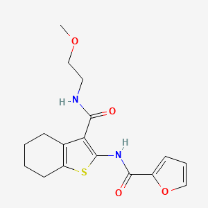 N-{3-[(2-methoxyethyl)carbamoyl]-4,5,6,7-tetrahydro-1-benzothiophen-2-yl}furan-2-carboxamide