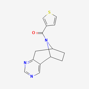 ((5R,8S)-6,7,8,9-tetrahydro-5H-5,8-epiminocyclohepta[d]pyrimidin-10-yl)(thiophen-3-yl)methanone
