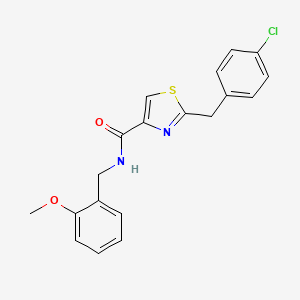 2-(4-chlorobenzyl)-N-(2-methoxybenzyl)-1,3-thiazole-4-carboxamide