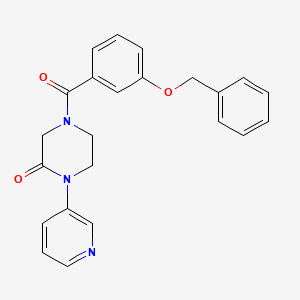 4-(3-(Benzyloxy)benzoyl)-1-(pyridin-3-yl)piperazin-2-one