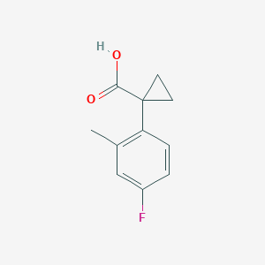 1-(4-Fluoro-2-methylphenyl)cyclopropanecarboxylic acid
