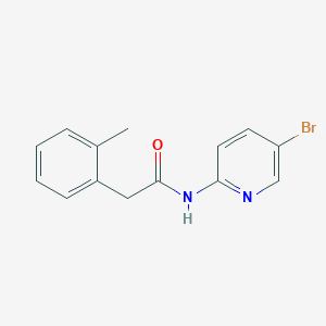 molecular formula C14H13BrN2O B236640 N-(5-bromopyridin-2-yl)-2-(2-methylphenyl)acetamide 