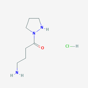 4-Amino-1-pyrazolidin-1-ylbutan-1-one;hydrochloride