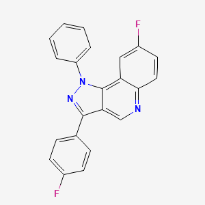 8-fluoro-3-(4-fluorophenyl)-1-phenyl-1H-pyrazolo[4,3-c]quinoline
