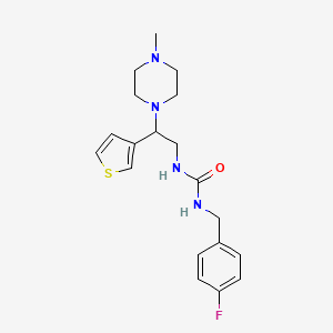 1-(4-Fluorobenzyl)-3-(2-(4-methylpiperazin-1-yl)-2-(thiophen-3-yl)ethyl)urea