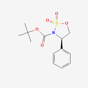 (4R)-2,2-Dioxido-4-phenyl-1,2,3-oxathiazolidine, N-boc protected