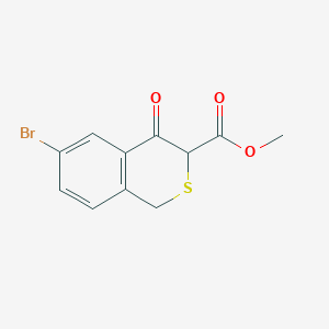 methyl 6-bromo-4-oxo-3,4-dihydro-1H-2-benzothiopyran-3-carboxylate