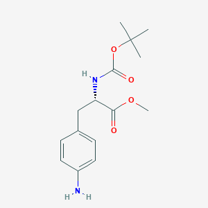 B023665 (S)-Methyl 3-(4-aminophenyl)-2-((tert-butoxycarbonyl)amino)propanoate CAS No. 65615-90-9