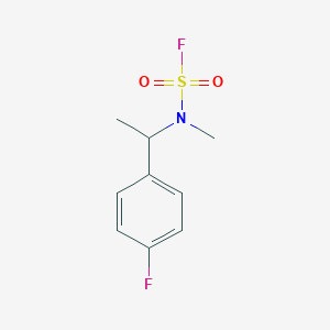molecular formula C9H11F2NO2S B2366501 N-[1-(4-Fluorophenyl)ethyl]-N-methylsulfamoyl fluoride CAS No. 2411312-01-9