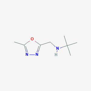 molecular formula C8H15N3O B2366515 叔丁基[(5-甲基-1,3,4-噁二唑-2-基)甲基]胺 CAS No. 1249996-28-8