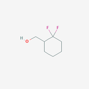 molecular formula C7H12F2O B2366528 (2,2-二氟环己基)甲醇 CAS No. 1545583-95-6