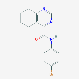 molecular formula C15H14BrN3O B2366529 N-(4-Bromophenyl)-5,6,7,8-tetrahydroquinazoline-4-carboxamide CAS No. 2415524-16-0