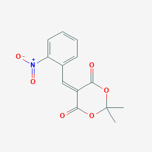 molecular formula C13H11NO6 B2366548 2,2-Dimethyl-5-((2-nitrophenyl)methylene)-1,3-dioxane-4,6-dione CAS No. 15887-39-5