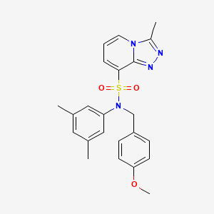 N-(3,5-dimethylphenyl)-N-[(4-methoxyphenyl)methyl]-3-methyl-[1,2,4]triazolo[4,3-a]pyridine-8-sulfonamide