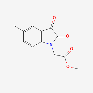 molecular formula C12H11NO4 B2366582 Methyl 2-(5-methyl-2,3-dioxoindol-1-yl)acetate CAS No. 620931-23-9