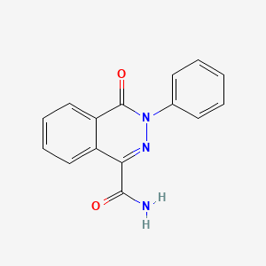 molecular formula C15H11N3O2 B2366584 4-Oxo-3-phenyl-3,4-dihydro-1-phthalazinecarboxamide CAS No. 16015-58-0