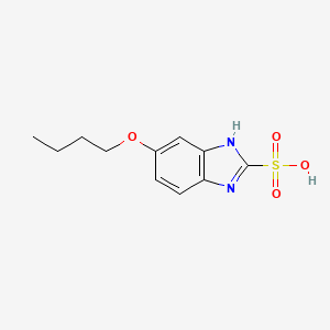 molecular formula C11H14N2O4S B2366626 5-butoxy-1H-benzimidazole-2-sulfonic acid CAS No. 1387558-98-6