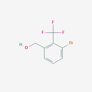 molecular formula C8H6BrF3O B2366643 3-Bromo-2-(trifluoromethyl)benzyl alcohol CAS No. 1805950-70-2