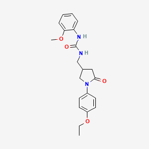 1-((1-(4-Ethoxyphenyl)-5-oxopyrrolidin-3-yl)methyl)-3-(2-methoxyphenyl)urea