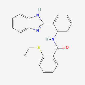 N-(2-(1H-benzo[d]imidazol-2-yl)phenyl)-2-(ethylthio)benzamide