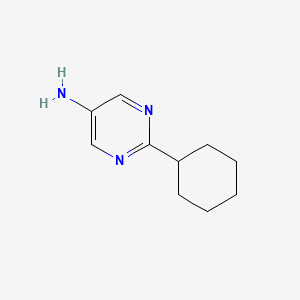 molecular formula C10H15N3 B2366678 2-环己基嘧啶-5-胺 CAS No. 1094246-41-9