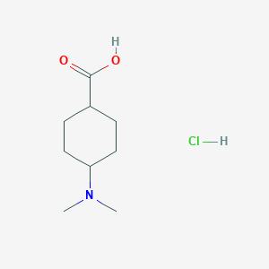 molecular formula C9H18ClNO2 B2366692 trans-4-(Dimethylamino)cyclohexanecarboxylic acid hydrochloride CAS No. 2305425-37-8