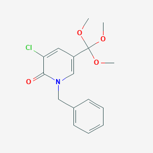 1-benzyl-3-chloro-5-(trimethoxymethyl)-2(1H)-pyridinone