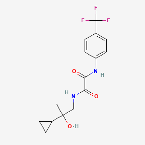 molecular formula C15H17F3N2O3 B2366697 N1-(2-cyclopropyl-2-hydroxypropyl)-N2-(4-(trifluoromethyl)phenyl)oxalamide CAS No. 1286713-40-3