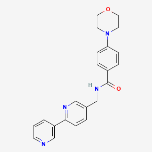 N-([2,3'-bipyridin]-5-ylmethyl)-4-morpholinobenzamide