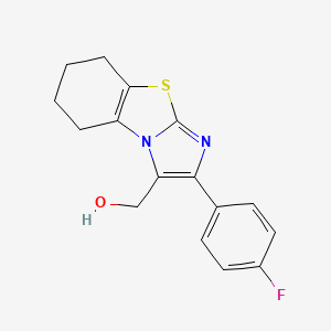 [2-(4-Fluorophenyl)-5,6,7,8-tetrahydroimidazo[2,1-b][1,3]benzothiazol-3-yl]methanol