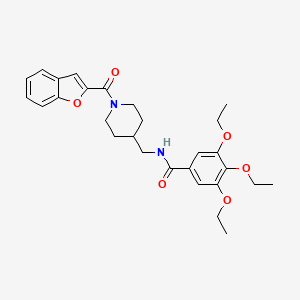 N-((1-(benzofuran-2-carbonyl)piperidin-4-yl)methyl)-3,4,5-triethoxybenzamide