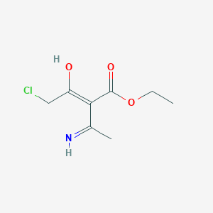 Ethyl (Z)-4-chloro-2-ethanimidoyl-3-hydroxybut-2-enoate