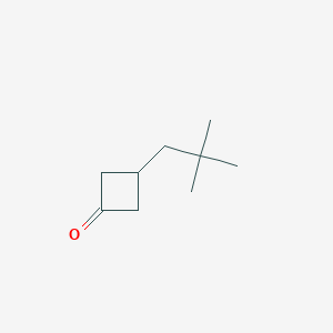 molecular formula C9H16O B2366772 3-(2,2-Dimethyl-propyl)cyclobutanone CAS No. 570410-18-3