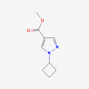 molecular formula C9H12N2O2 B2366790 Methyl 1-cyclobutylpyrazole-4-carboxylate CAS No. 2108139-85-9