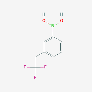 molecular formula C8H8BF3O2 B2366797 [3-(2,2,2-三氟乙基)苯基]硼酸 CAS No. 1620056-82-7