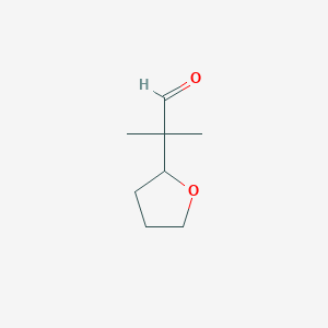 2-Methyl-2-(tetrahydrofuran-2-yl)propanal