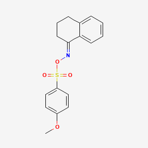 molecular formula C17H17NO4S B2366813 {[3,4-dihydro-1(2H)-naphthalenylidenamino]oxy}(4-methoxyphenyl)dioxo-lambda~6~-sulfane CAS No. 145609-81-0