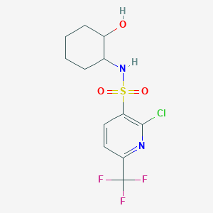 2-chloro-N-(2-hydroxycyclohexyl)-6-(trifluoromethyl)pyridine-3-sulfonamide