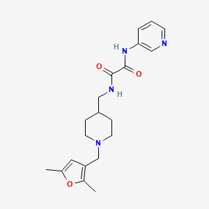 molecular formula C20H26N4O3 B2366817 N1-((1-((2,5-二甲基呋喃-3-基)甲基)哌啶-4-基)甲基)-N2-(吡啶-3-基)草酰胺 CAS No. 1234794-75-2