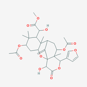 molecular formula C26H26N2O2 B236682 6-Hydroxysandoricin CAS No. 133585-56-5
